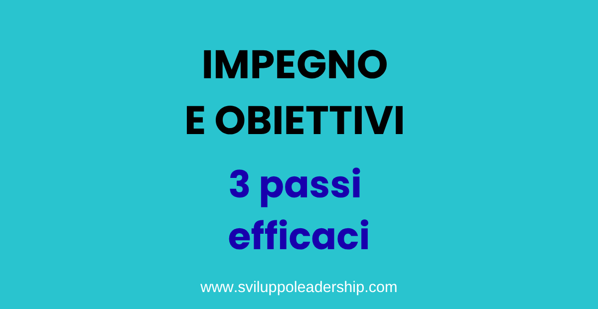 impegno e obiettivi
