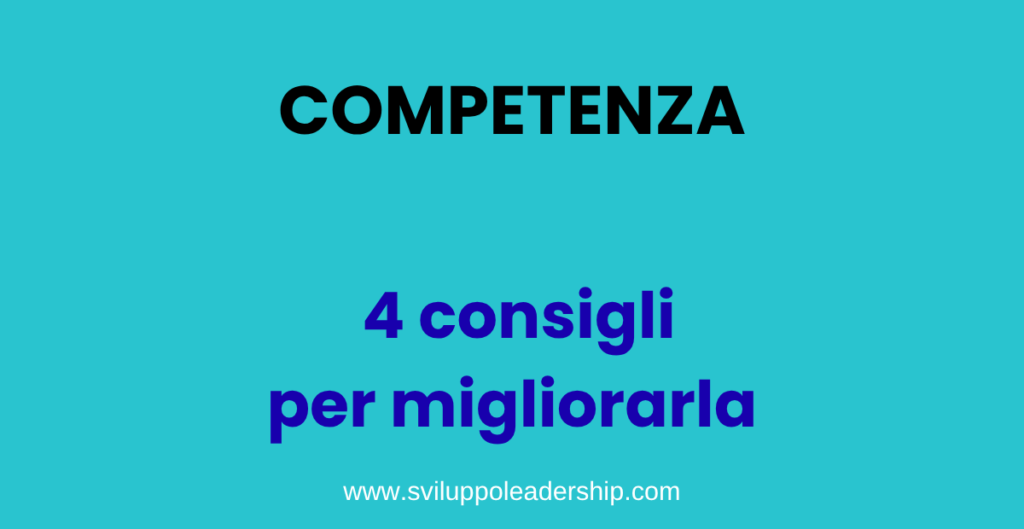 migliorare la competenza