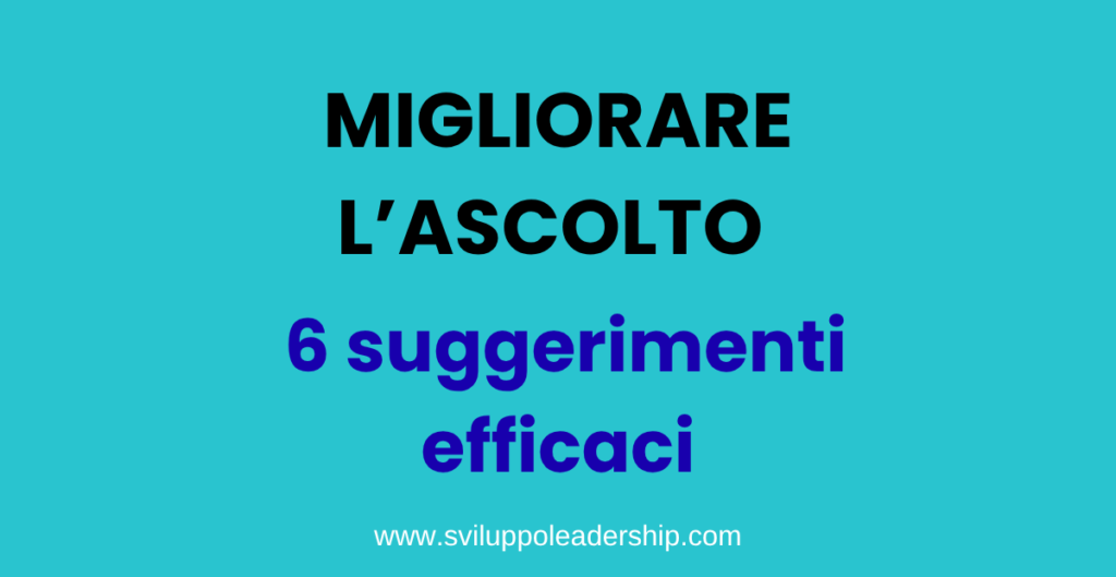 migliorare l'ascolto