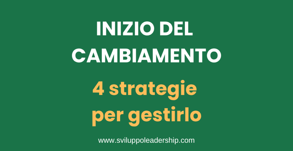 inizio del cambiamento