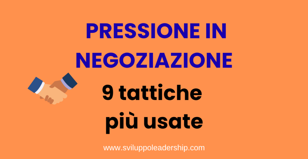 pressione in negoziazione