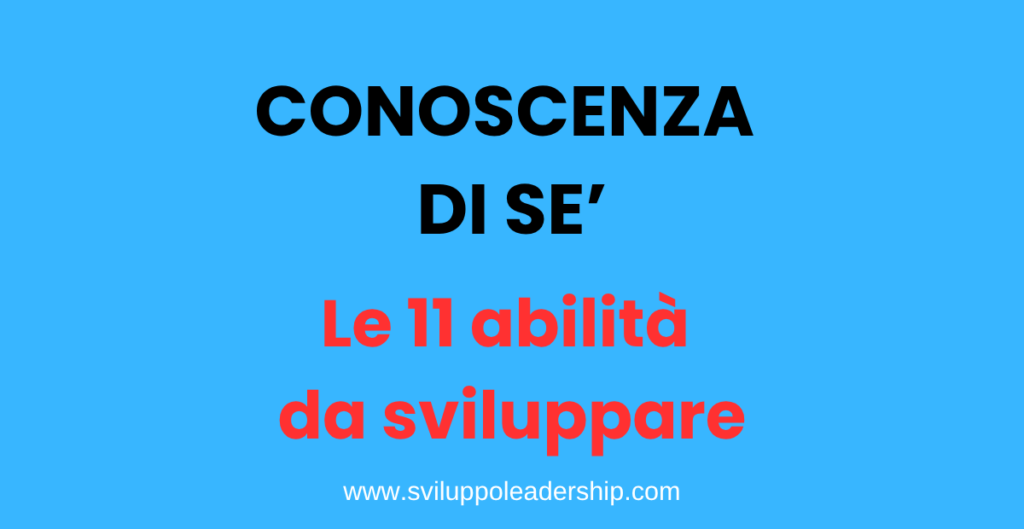 conoscenza di sé