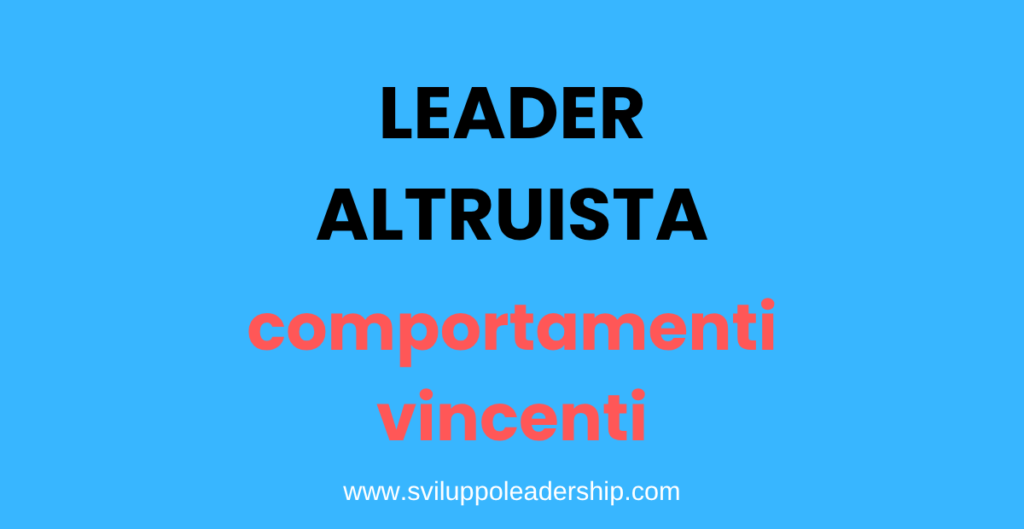 leader altruista