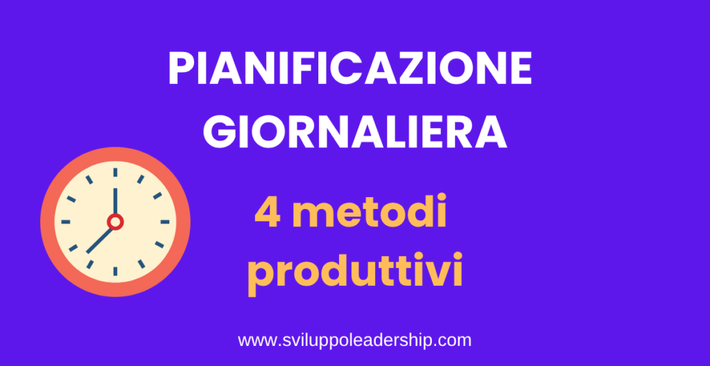 pianificazione giornaliera