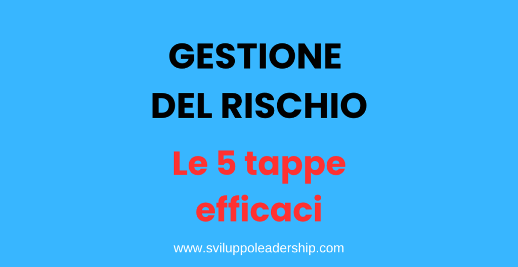 gestione del rischio