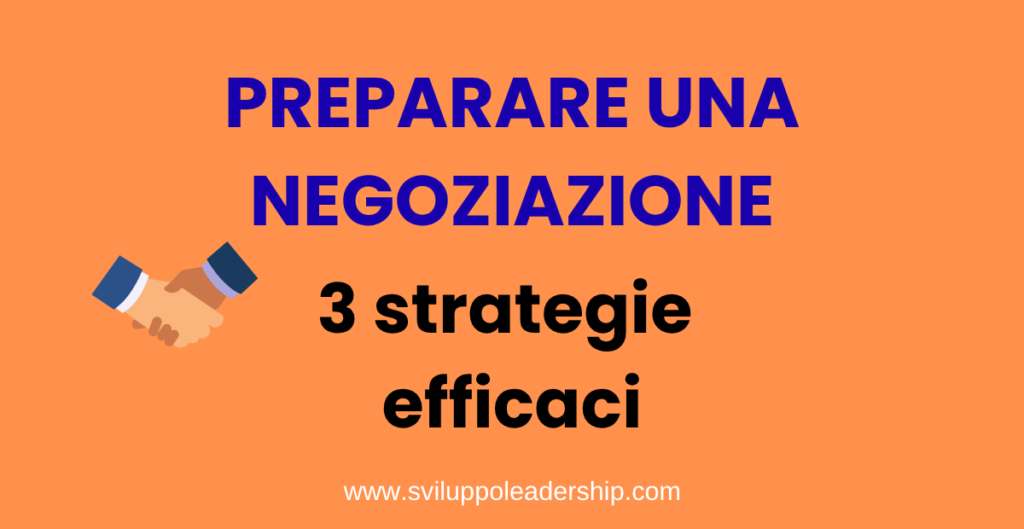 preparare una negoziazione
