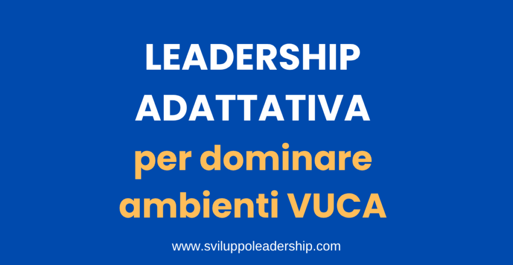 leadership adattativa
