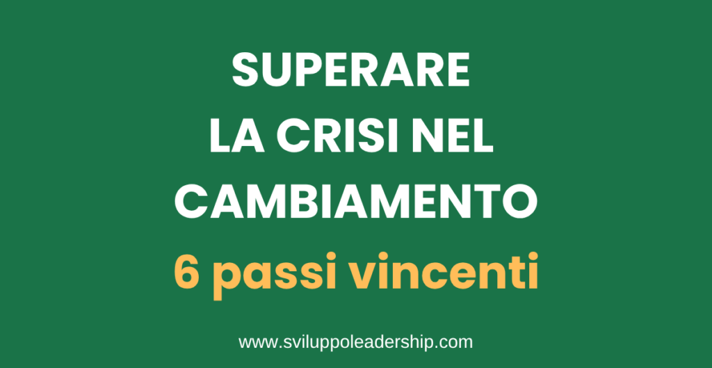 superare una crisi