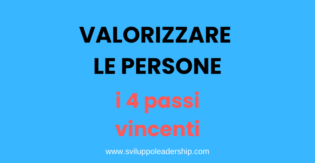 valorizzare le persone