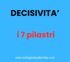 Decisività: I 7 Pilastri Per Diventare Un Leader Deciso