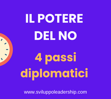 Il potere del NO: 4 passi super per gestire il tempo in modo diplomatico