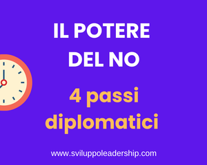 Il potere del NO: 4 passi super per gestire il tempo in modo diplomatico Il potere del NO: 4 passi super per gestire il tempo in modo diplomatico